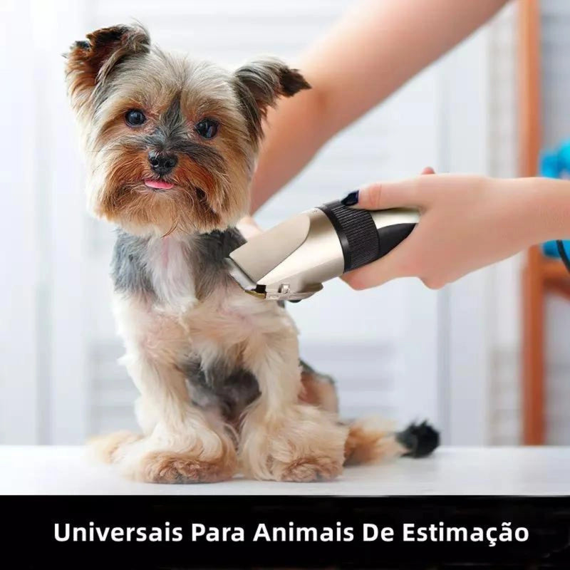 Máquina De Corte Cabelo Animais Aparador De Pêlos Pet Cães Profissional Cortador Elétrico