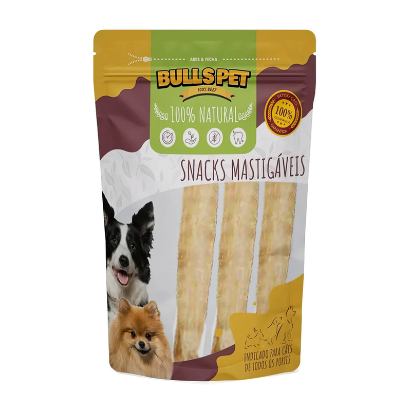 Petisco Natural Tubinho Traquéia Suína para Cães - 3 un.
