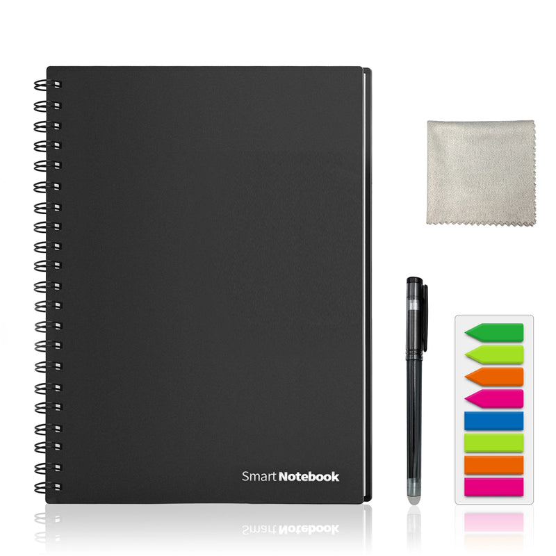 Caderno Inteligente Reutilizável A5/B5 – Apagável, Com Caneta, Ideal para Estudos, Escritório e Desenhos