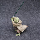 Mestre YODA Star Wars Mandalorian com espada Action Figure Brinquedos