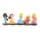 Action Figures das Princesas da Disney, Ariel, Rapunzel, presentes para Meninas, Boa Qualidade, 8pcs por conjunto