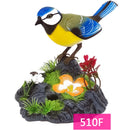 Aves decorativas, controle de voz e som, para gaiola de pássaros, brinquedo para animais, jardim, presentes de brinquedo para crianças