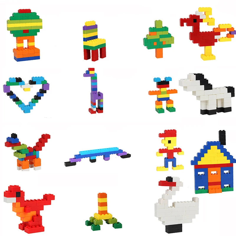 Blocos de construção de cidade, 1000 peças, diy, tijolos criativos, figuras de modelo em massa, brinquedos educativos para crianças, compatíveis com todas as marcas, imperdível