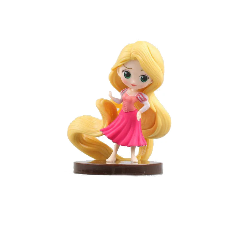 Action Figures das Princesas da Disney, Ariel, Rapunzel, presentes para Meninas, Boa Qualidade, 8pcs por conjunto