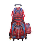Conjunto de Mochila Escolar com Rodinhas para Meninos - Mochila, Lancheira e Bolsa Escolar