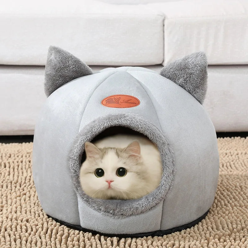 Cama Aconchegante para Gatos e Cães Pequenos – Toque Macio e Conforto no Inverno 🐾❄️