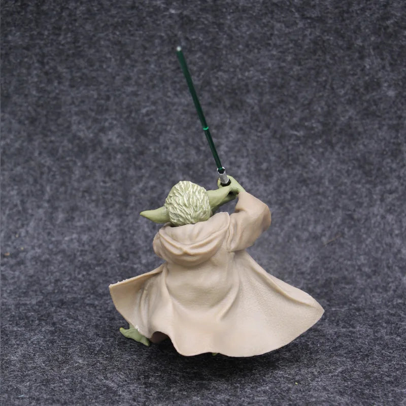 Mestre YODA Star Wars Mandalorian com espada Action Figure Brinquedos