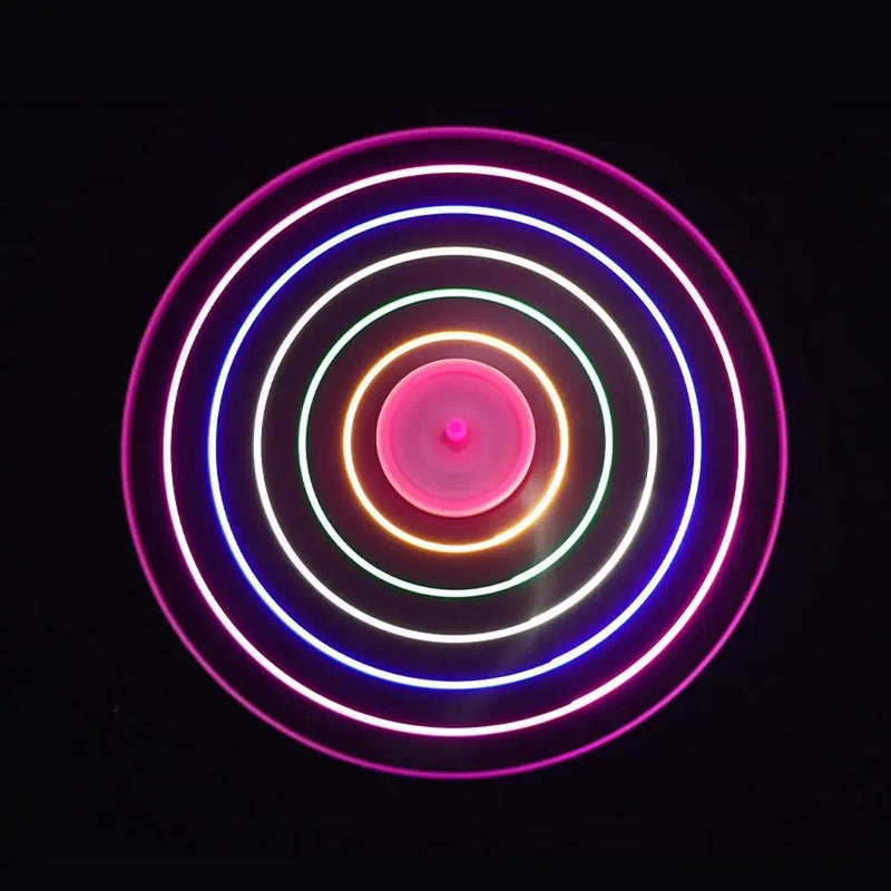 Luminoso disco voador hélice brinquedos iluminação led puxar corda voando brinquedo ufo girando topo jogo ao ar livre esportes brinquedo  l