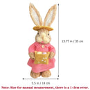 2PCS New Cute Straw Rabbits Bunny Decorations Easter Party Home Garden Wedding Ornament Photo Props Crafts 35cm Cute Home Decor