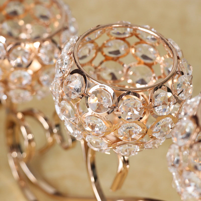 Suporte De Vela De Cristal, 3 Braços, Suporte De Vela De Aniversário, Festa De Casamento, Decoração