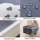 Organizador dobrável da cópia dos desenhos animados para a roupa, saco do armazenamento, cobertor, colcha, suéter, caixa, durável, armário do inverno