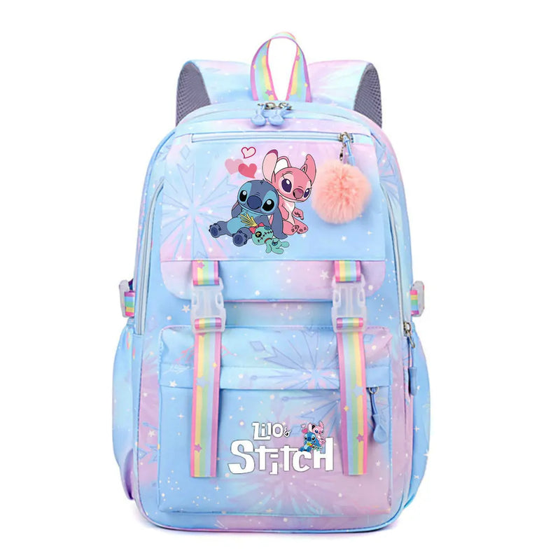 Mochila Disney Lilo & Stitch – Mochila Escolar para Meninas e Meninos, Estilo Jovem e Divertido
