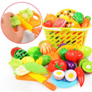 Cozinha Fun Cutting Fruits and Legumes Play House Set para crianças, Puzzle Education Brinquedos para meninos e meninas, Presentes de Natal, 6 peças, 10 peças, 13 peças, 24 peças
