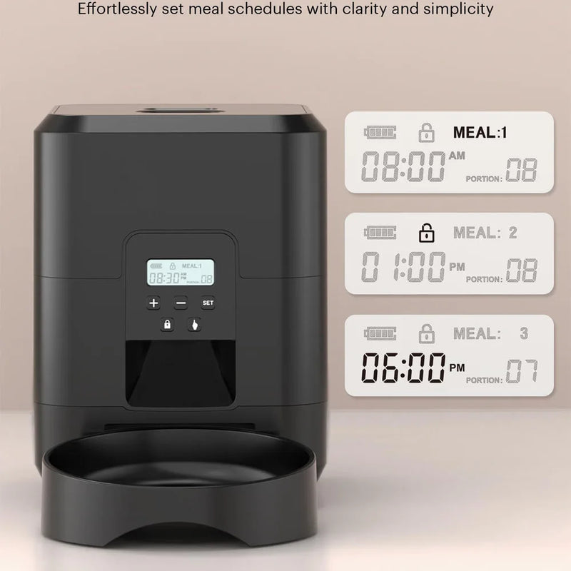 Alimentador Automático Inteligente para Pets – 2L, Wi-Fi, Dosagem Programável para Gatos e Cães