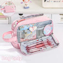 Estojo Escolar Multiuso com Grande Capacidade e Cores Macaron Charmosas