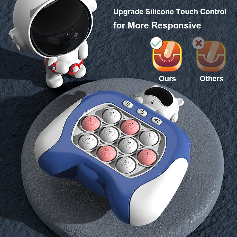 Jogo Quick Push com Luz Pop Eletrônica, Fidget Brinquedos para Crianças e Adultos, Anti Stress Relief, Brinquedos Sensoriais para Meninos e Meninas, Jogos Divertidos, Presente de Natal