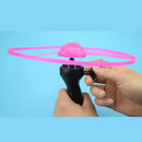 Luminoso disco voador hélice brinquedos iluminação led puxar corda voando brinquedo ufo girando topo jogo ao ar livre esportes brinquedo  l