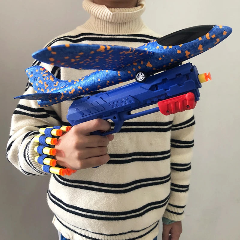 Lançador de Aviões para brincar ao ar livre, brinquedo criativo para crianças