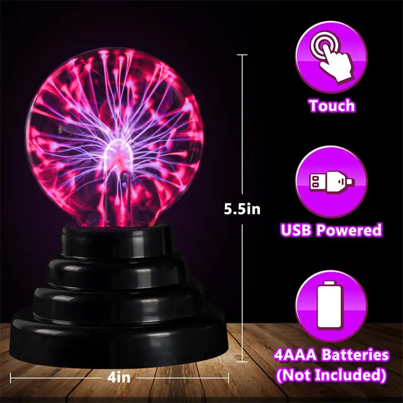 Bola de Plasma mágica sensível ao toque, brinquedo / presente decorativo para crianças
