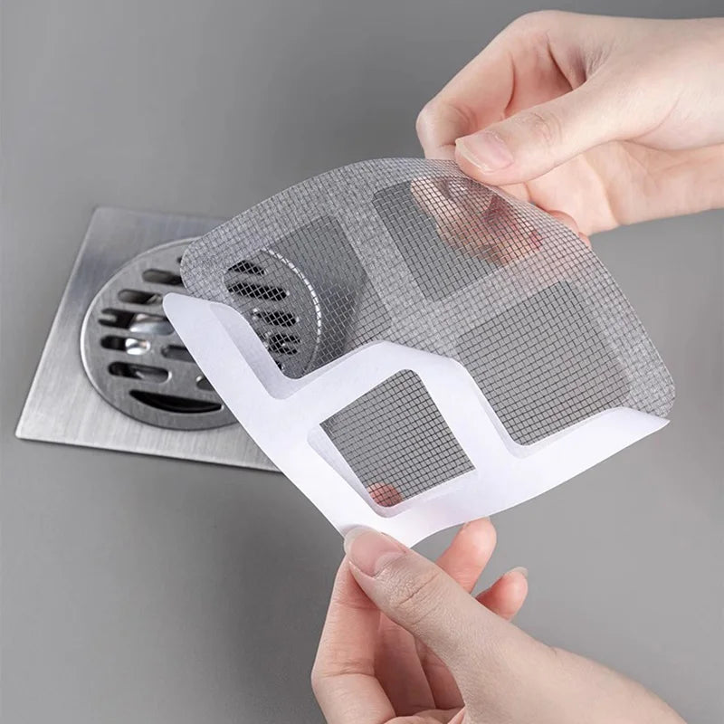 Filtro descartável para ralos, anti-bloqueio, filtro de cabelo, reparo da janela, acessórios do banheiro, 10-50Pcs