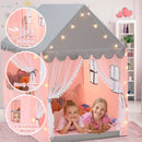 Tenda de princesa com luzes para crianças, relaxante, presente de Natal, leitura