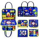 Busy Board Montessori Toys for Toddlers, Brinquedo Sensorial, Aprendizagem Pré-Escolar, Atividades de Viagem Educativas para Meninos, Habilidades Motoras Finas