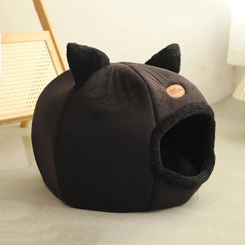 Cama Aconchegante para Gatos e Cães Pequenos – Toque Macio e Conforto no Inverno 🐾❄️