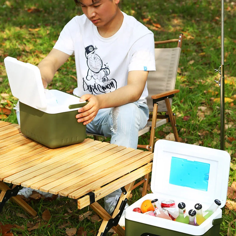 Mini Geladeira Portátil 2 em 1 para Carros e Casas - Refrigerador e Aquecedor Compacto para Viagens, Piqueniques e Uso Doméstico