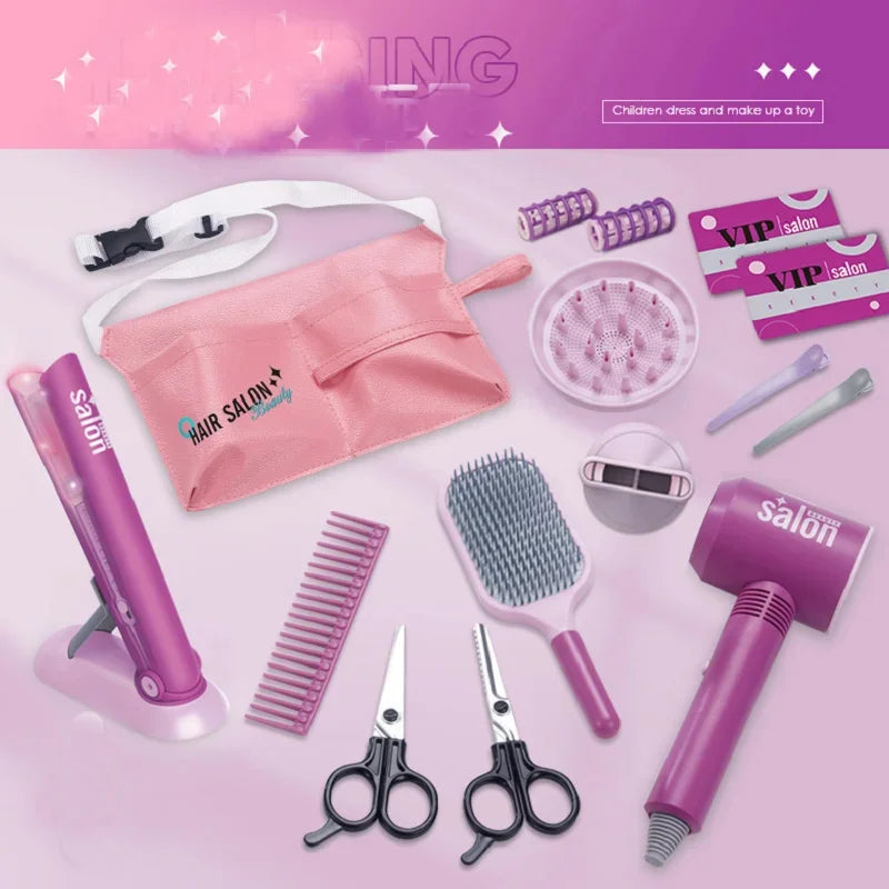 Simulação Secador De Cabelo Conjunto, Corte De Cabelo, Beleza, Cabeleireiro, Brinquedo Divertido, Presente De Natal