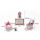 Brinquedos de móveis de casa, banho, para bonecas,  madeira, presentes de aniversário / Natal