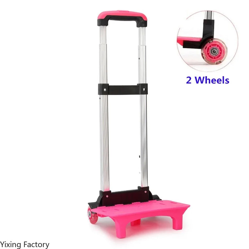 Estrutura de Rodinhas para Mochila Escolar Infantil com Alça Expandível