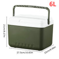 Caixa Térmica 6L Portátil para Carro e Camping - Refrigerador, Isolante Térmico e Balde de Gelo com Grande Capacidade