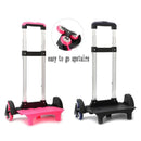 Estrutura de Rodinhas para Mochila Escolar Infantil com Alça Expandível