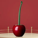 Conjunto de escova de vaso sanitário em formato de cereja, cabo longo, substituível, escova de cerdas macias de nylon para banheiro, canto, ferramenta de limpeza de vaso sanitário