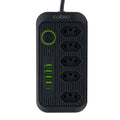 Extensão Elétrica 2M 110-220V com USB e USB-C – Ideal para PC e Eletrônicos