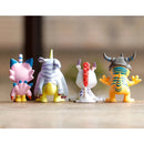 Brinquedo modelo de anime de aventura Digimon, presentes de boneca, tailmon, Gomamon, Patamon, Gabum, Tentomon, Palmon, Piyomon, Agumon, 9 unidades por conjunto