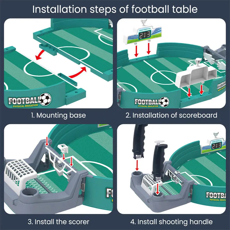 Jogo de tabuleiro de futebol de mesa para festa familiar, bola de jogo de mesa, brinquedos portáteis de futebol, brinquedo esporte ao ar livre, presente para crianças
