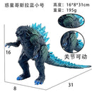 Boneca modelo Godzilla X Kong, figura de anime action, novas cores, cola suave monstro, titã, brinquedos ornamentados, 23cm