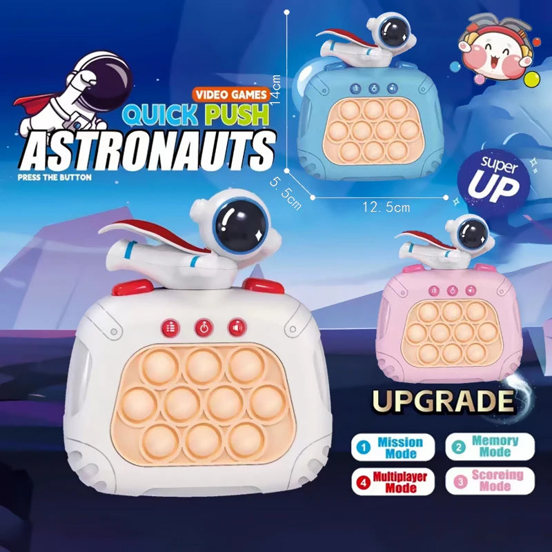 Jogo Quick Push com Luz Pop Eletrônica, Fidget Brinquedos para Crianças e Adultos, Anti Stress Relief, Brinquedos Sensoriais para Meninos e Meninas, Jogos Divertidos, Presente de Natal