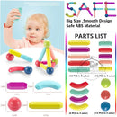 Blocos de construção magnéticos para crianças, Haste Ímã, Blocos de Construção, Brinquedos Educativos Montessori para Crianças, Menino e Menina