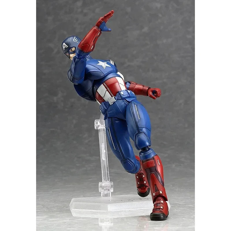 Capitão América conjunto móvel  brinquedos coleção e modelo de desenho animado
