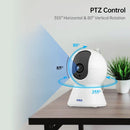 Mini câmera inteligente Wi-Fi 3MP, para interior, sem fio, segurança em casa, detector de humanos, câmera de vigilância, rastreamento automático