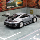 Modelo de carro em miniatura para crianças, 1:36 Porsche 911, GT3 RS, RMZ, Pull Back Diecast, Coleção de Metal, Rodas Livres