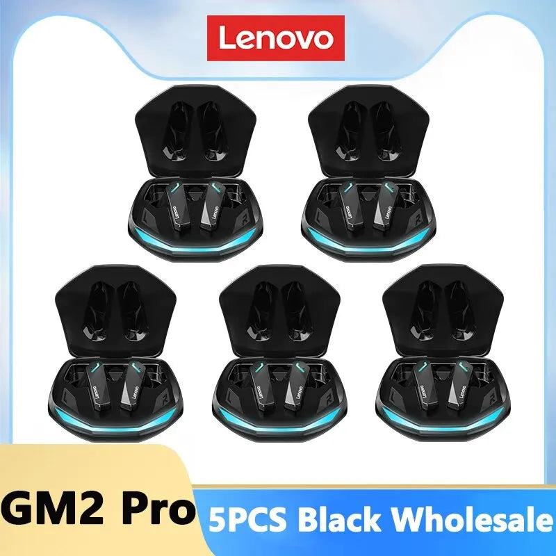 Fone de ouvido Lenovo-GM2 Pro Sem Fio In-Ear Bluetooth 5.3, Para jogos, música, Baixa Latência, Modo Duplo