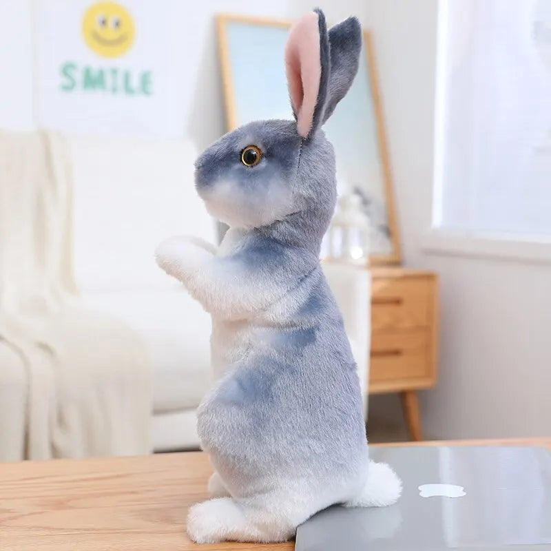 Coelhos De Pelúcia 1pc Aleatoriamente, Realista Bonito, Lifelike Animal Foto Adereços Coelho Simulação Brinquedo Modelo Presente De Aniversário