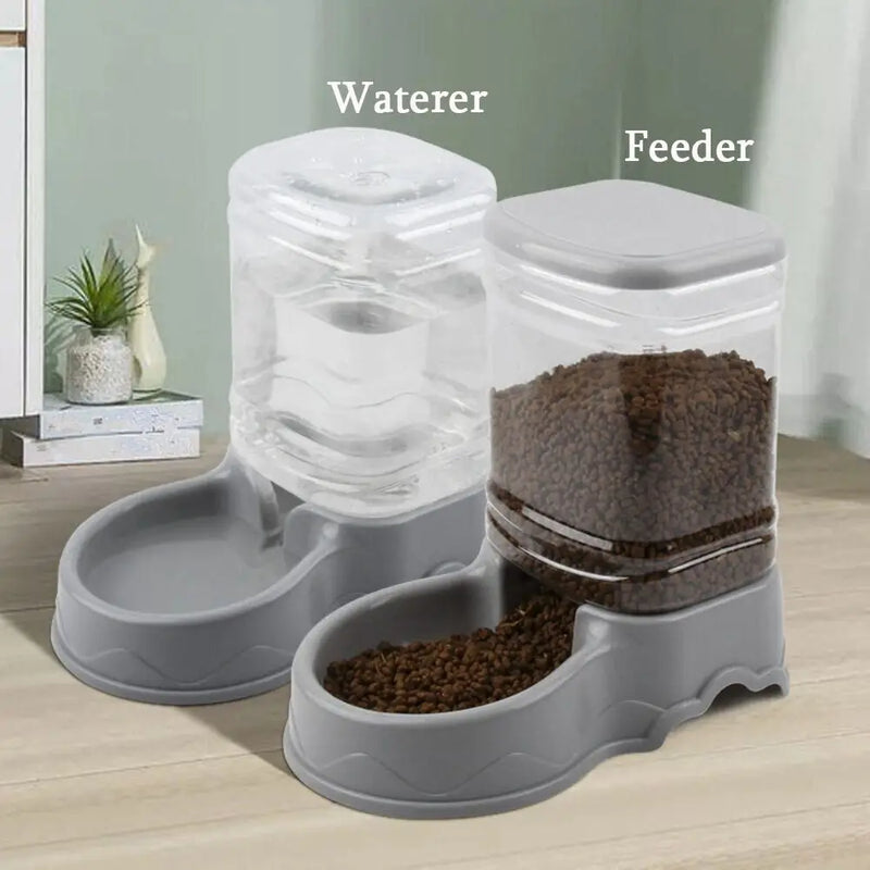 Comedouro e Bebedouro Automático para Pets – 3.8L, Material PP, Ideal para Gatos e Cães
