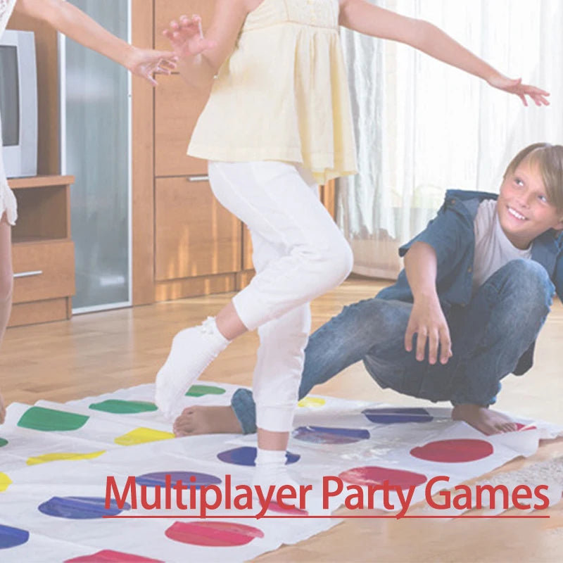 Jogo de tabuleiro Torça Move Mat para família, jogos de tabuleiro divertidos para festas engraçadas para crianças