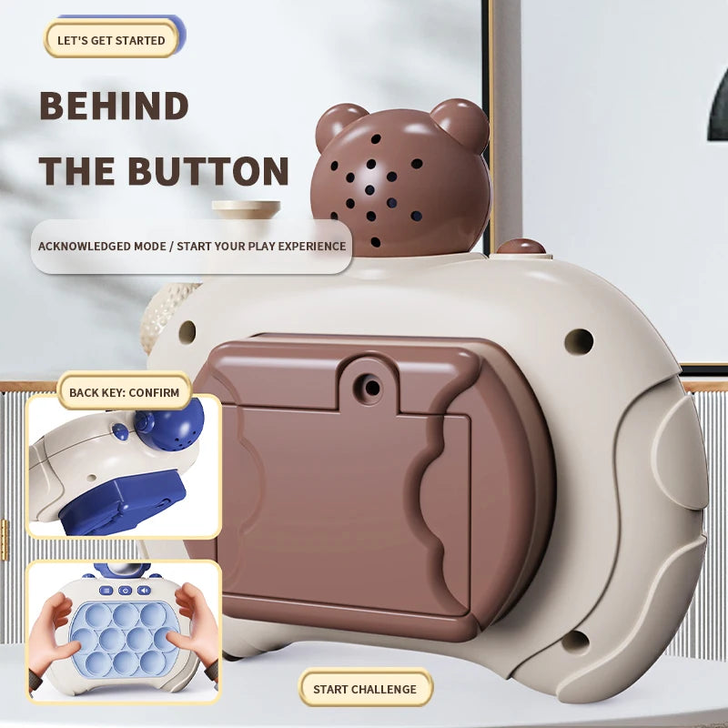 Brinquedo Pop It com Luz, Fidget Toy com Sistema de Níveis, Anti-stress, Eletrônico, Jogos de Apertar para Crianças, Para Relaxar, Presente Criativo