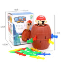 Brinquedo Divertido Barril do Pirata – Jogo da Sorte com Pirata Pulando, Espadas e Brincadeira Surpresa para Toda a Família, Presente para Crianças