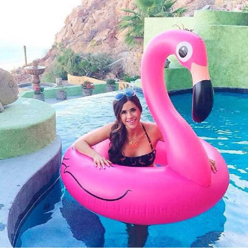 Boia Inflável Flamingo Rooxin – Diversão na Piscina ou Praia